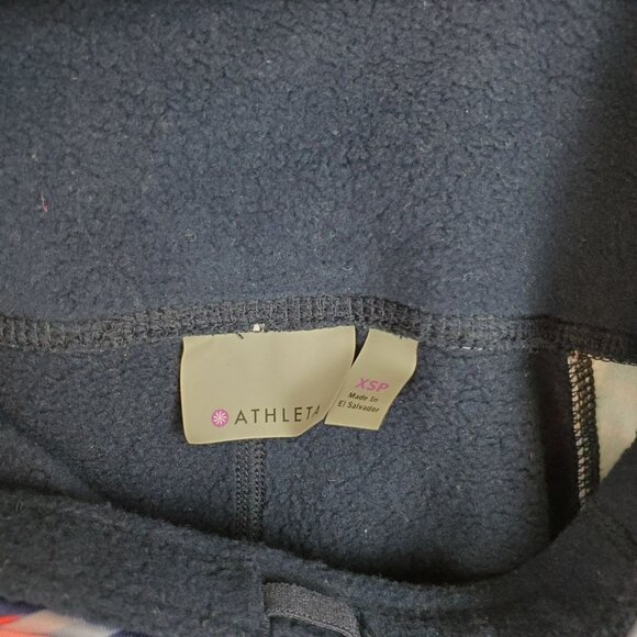 Athleta Womens Fleece Lined Leggings Size XXS 2XS Blue Cozy - Picture 6 of 9